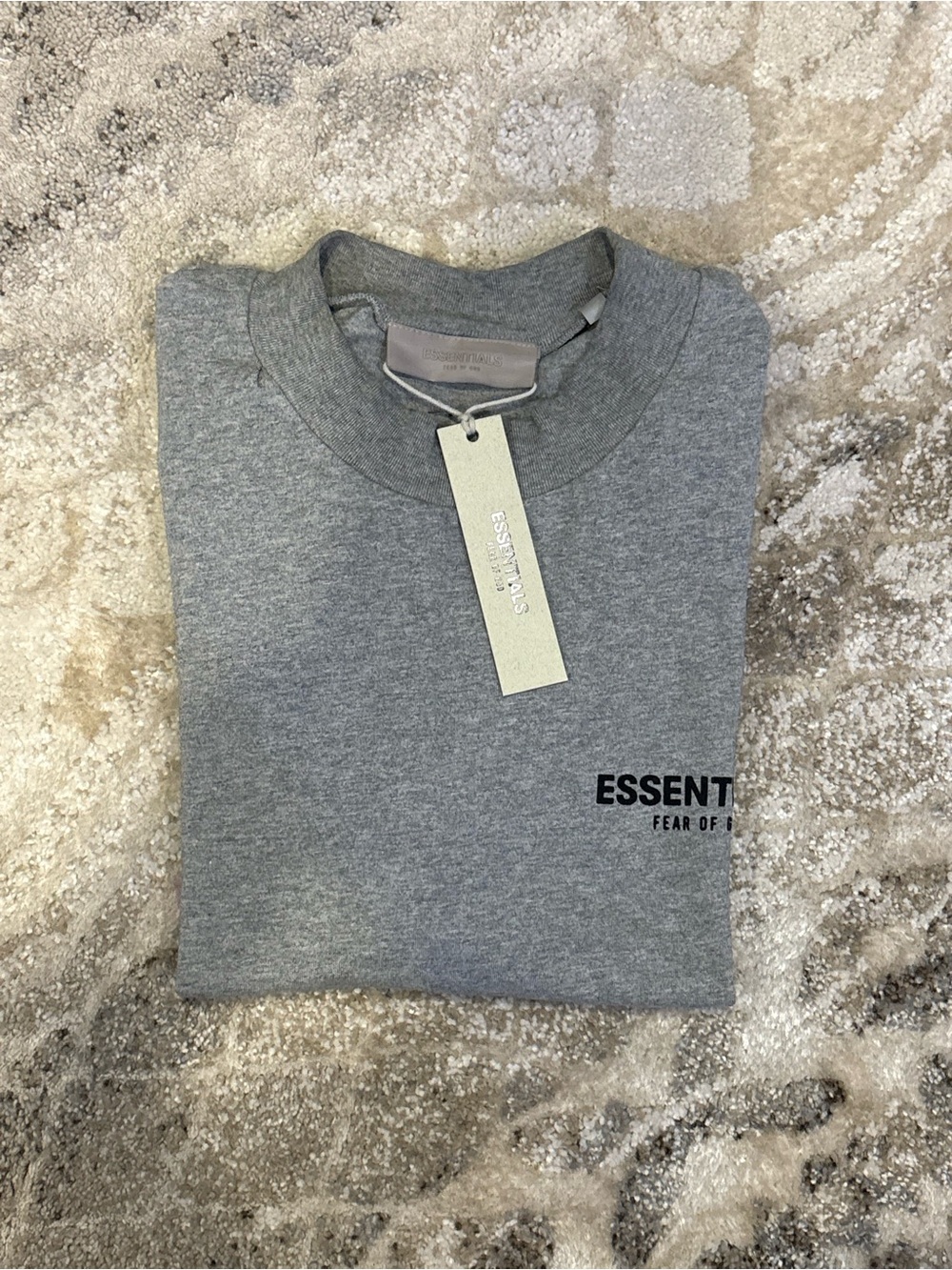 ESSENTIALS TEE GRAY F.O.G (SIZE SMALL)